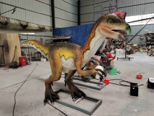 Ενήλικο ηλεκτρονικό εφέ Velociraptor ρομπότ δεινοσαύρων θεματικών πάρκων ρεαλιστικό