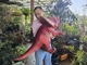Κόκκινη Μωρό Προσαρμογή Dino Χέρι Κούκλα Για Πάρκο Διασκέδασης