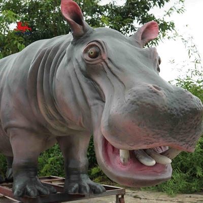 Animatronic Hippopotamus, 4m Full Size Hippo For Amusement Park