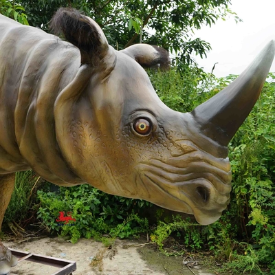 Αδιάβροχο ρεαλιστικό Animatronic Animals Rhinoceros Sondaicus Model