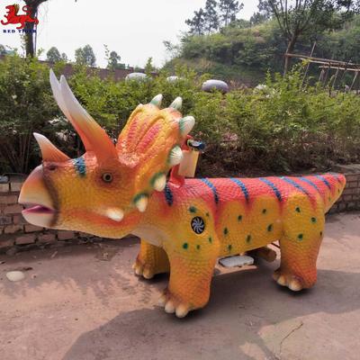 220V Animatronic Dinosaur Ride Παιδιά Ηλικία Ρυθμιζόμενη ταχύτητα