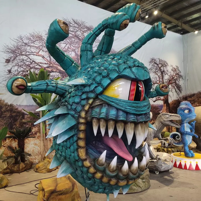 Χειροποίητο ζωντανό γλυπτό Animatronic Dragons Simulation Beholder με κινήσεις