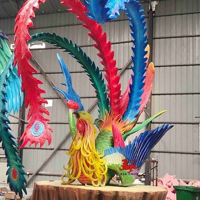 Ρεαλιστικά ζώα ο κινεζικός μυθικός ζωικός Phoenix ηλεκτρονικό εφέ καιρικής απόδειξης