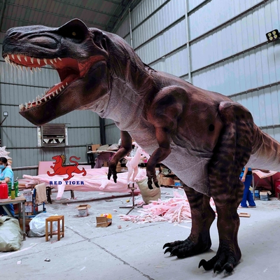 Μεγάλο ρεαλιστικό κοστούμι για ενήλικες T rex Trex κρυμμένα πόδια κοστούμι δεινόσαυρου μήκος 8m