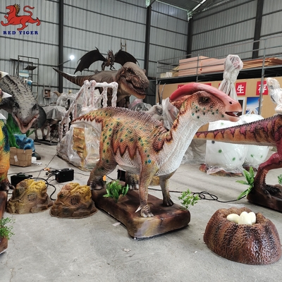 Ρεαλιστικός Animatronic Parasaurolophus Dinosaur Jurassic Amusement Park Dinosaur