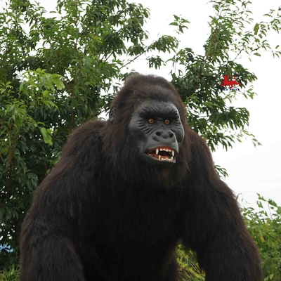 Υπαίθριο ρεαλιστικό Animatronic Animals Model Gorilla Φυσικό χρώμα