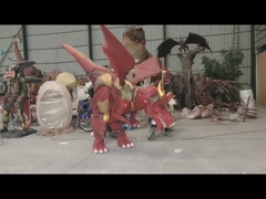 Κόκκινο κοστούμι δράκων μυγών