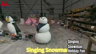 Singing Snowman Animatronic Χριστουγεννιάτικη διακόσμηση